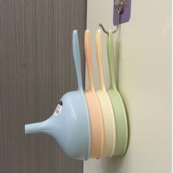 Funil multifuncțional de bucătărie cu mâner mare pentru dozarea uleiurilor, sosurilor și lichidelor