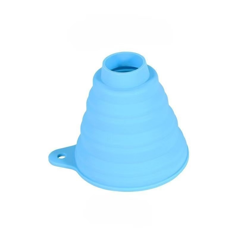 Funnel din silicon alimentar, pliabil, mare, portabil pentru bucătărie, extensibil, rezistent la temperaturi înalte