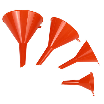 Set de 4 pâlnii pentru ulei pentru mașini și motociclete – pâlnii din plastic pentru ulei de motor, benzină și lichid de parbriz