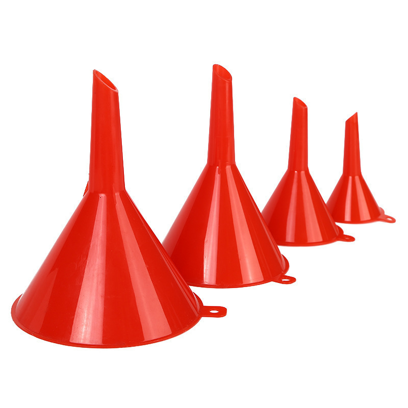 Set de 4 pâlnii pentru ulei pentru mașini și motociclete – pâlnii din plastic pentru ulei de motor, benzină și lichid de parbriz