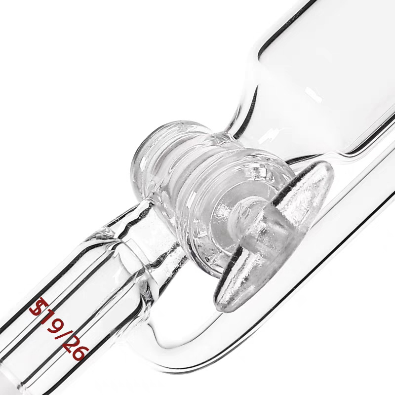 Pâlnie din sticlă cu presiune constantă și pâlnie din PTFE pentru picurare, cilindrică, 100 ml, 250 ml și 500 ml