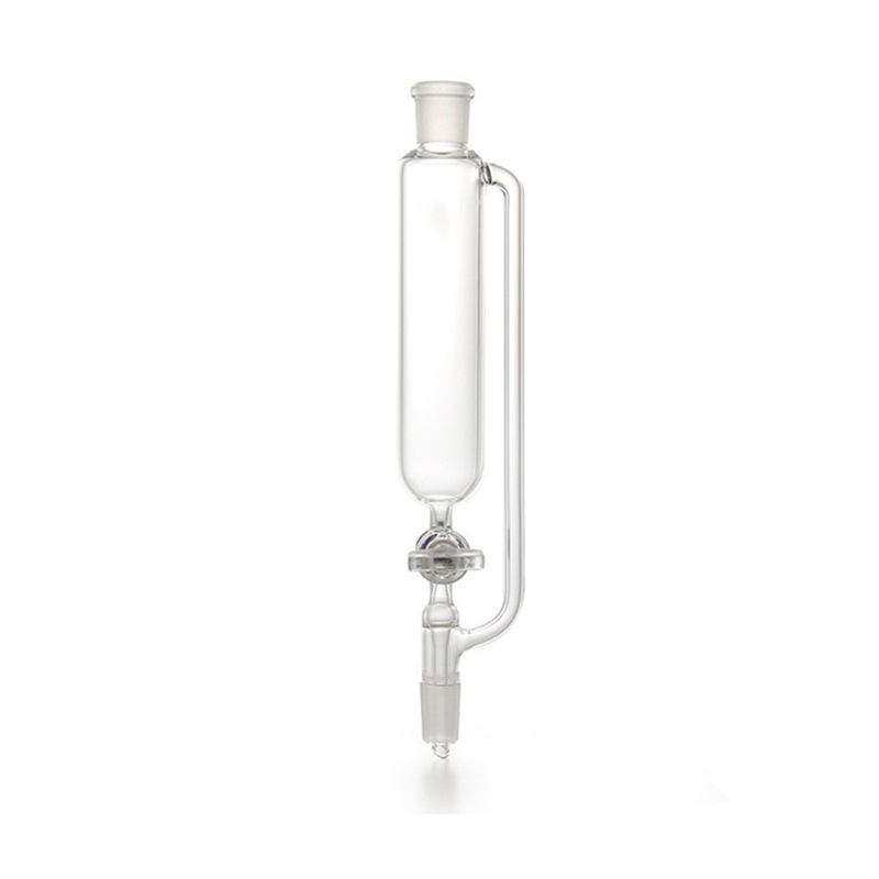 Pâlnie din sticlă cu presiune constantă și pâlnie din PTFE pentru picurare, cilindrică, 100 ml, 250 ml și 500 ml