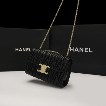 2025 Minimalistička kvadratna torbica s rombom, rameni lancem s kostnom, Chanel inspiriran stil za žene
