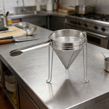 Filtru conic din oțel inoxidabil 304 pentru bucătărie – separator de reziduuri de prăjit, multifuncțional