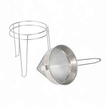 Filtru conic din oțel inoxidabil 304 pentru bucătărie – separator de reziduuri de prăjit, multifuncțional