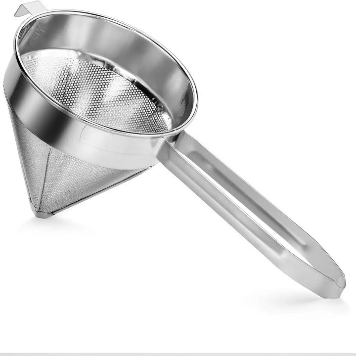 Filtru conic din oțel inoxidabil 304 pentru bucătărie – separator de reziduuri de prăjit, multifuncțional