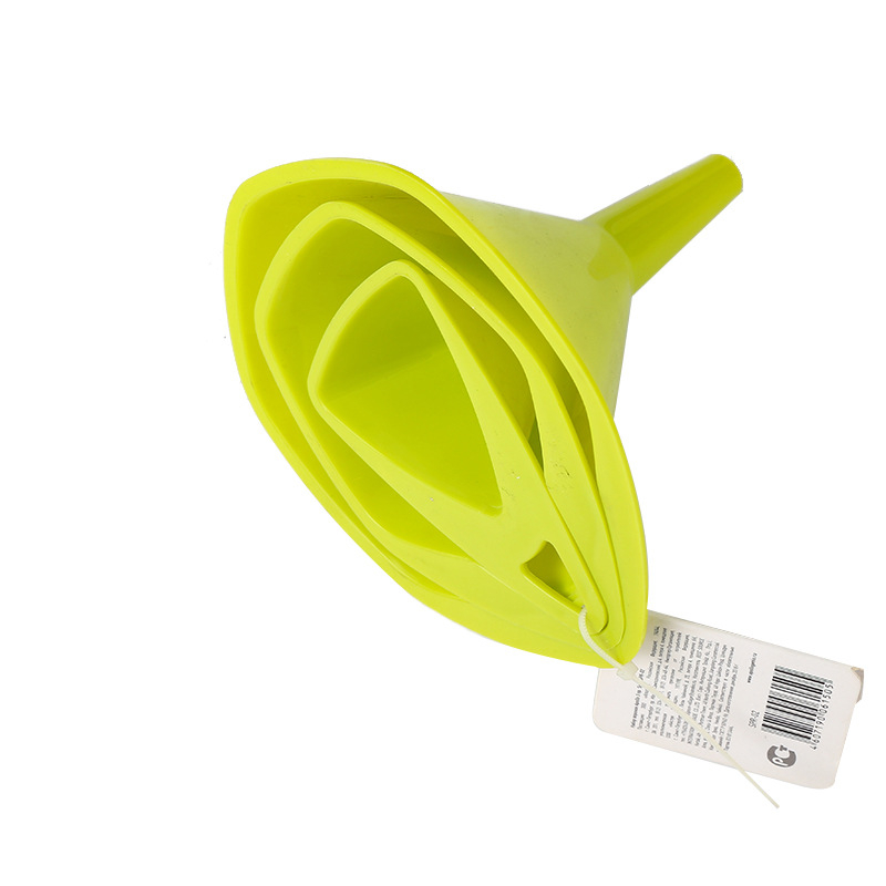 Set de 3 conuri triunghiulare din plastic colorat pentru bucătărie