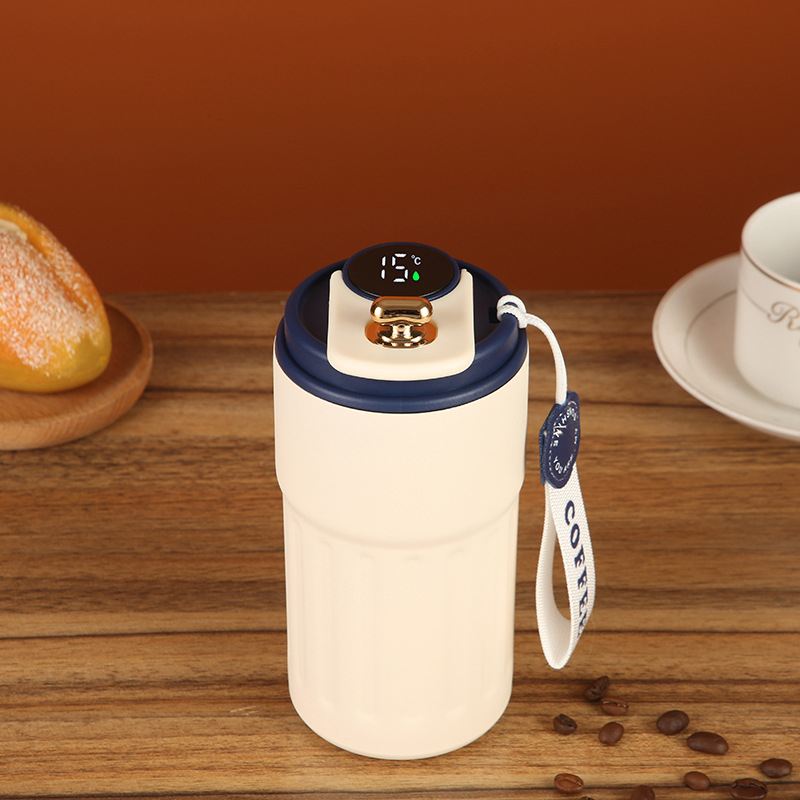 Cana termică din oțel inoxidabil 316 cu afișaj inteligent al temperaturii, cană izolată pentru cafea, cadou de afaceri pentru birou
