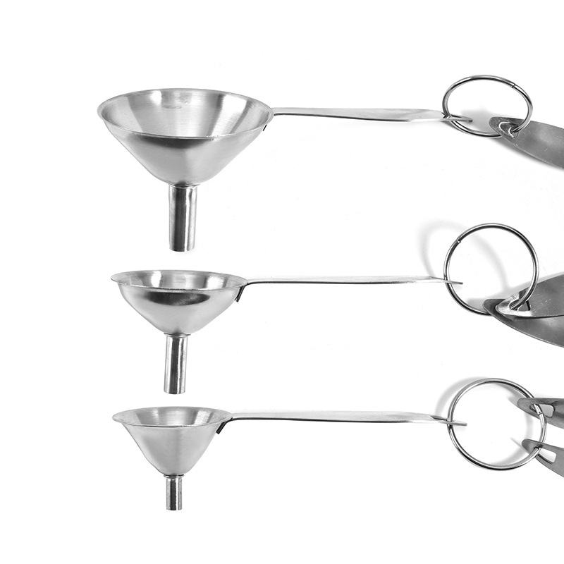 Set mini din oțel inoxidabil, trei piese, pentru turnarea uleiului, fără scurgeri