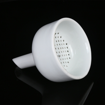 Funelă Buchner ceramică, 80 mm, pentru filtrare prin aspirație
