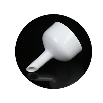 Funelă Buchner ceramică, 80 mm, pentru filtrare prin aspirație