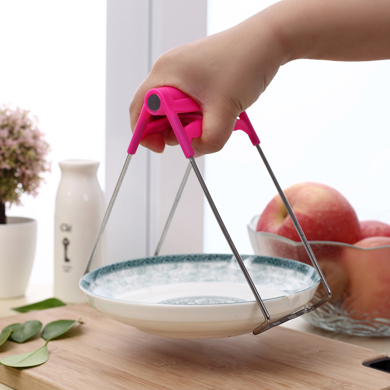 Clip pentru bol din oțel inoxidabil, anti-arzire, multifuncțional, îngroșat și antiderapant