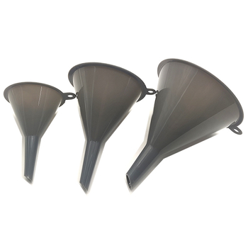 Set de trei pâlnii din PP, silicon-plastic, pentru lichide alimentare