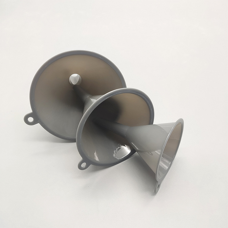 Set de trei pâlnii din PP, silicon-plastic, pentru lichide alimentare