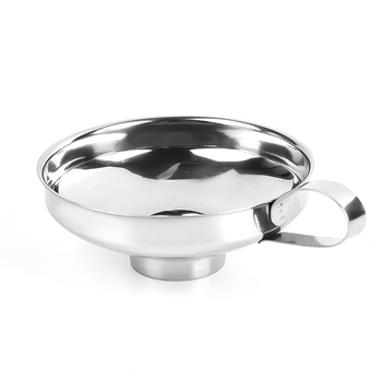 Pâlnie din oțel inoxidabil, cu gură largă, diametru mare, pentru transferul alimentelor precum kimchi, dulceață, cârnat și pulberi.