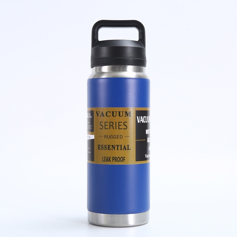 Termos din oțel inoxidabil 304 cu izolație în vid, cu mâner, capacitate mare pentru exterior