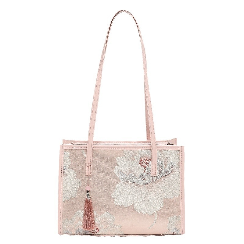 Ženska torba u kineskom stilu s retro dizajnom, jacquard tote torba, velikog kapaciteta