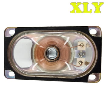 Obdĺžnikový vonkajší reproduktor s PET membránou, vodotesný, priehľadný, 50×90 mm, 8 Ω, 5 W, s externým magnetom