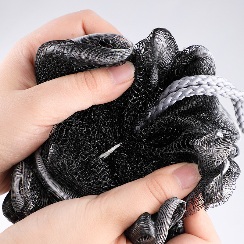 Balon mare de baie pentru bărbați, burete de baie confortabil, exfoliant delicat, delicat cu pielea, balon spumos pentru baie
