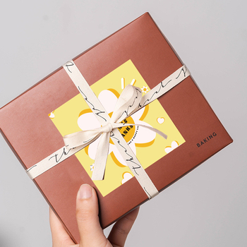 Card de mulțumire pătrat, alb, design simplu și modern, pentru nunți și zile de naștere