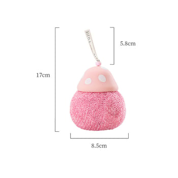 Bilă de baie cu formă de floare pentru exfoliere delicată și spumare bogată - potrivită pentru adulți, copii și bebeluși
