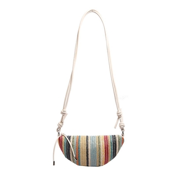 Nova dumpling torba 2026 - srednje veličine, slamnatog materijala, crossbody, gradski stil