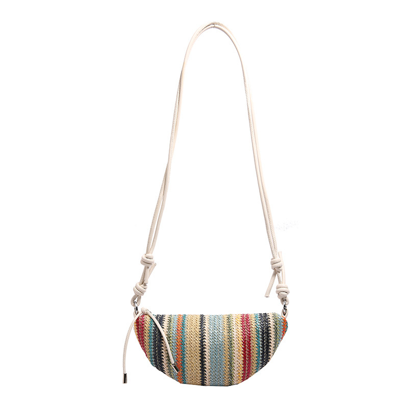 Nova dumpling torba 2026 - srednje veličine, slamnatog materijala, crossbody, gradski stil