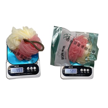 Minge de baie cu două culori pentru adulți, spumant, design colorat, 50 g
