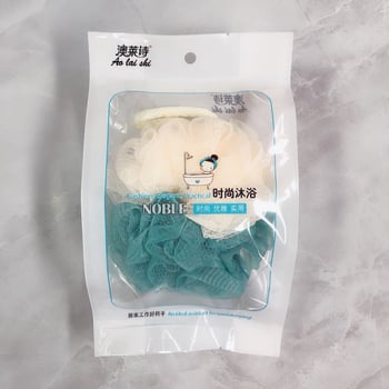 Minge de baie cu două culori pentru adulți, spumant, design colorat, 50 g