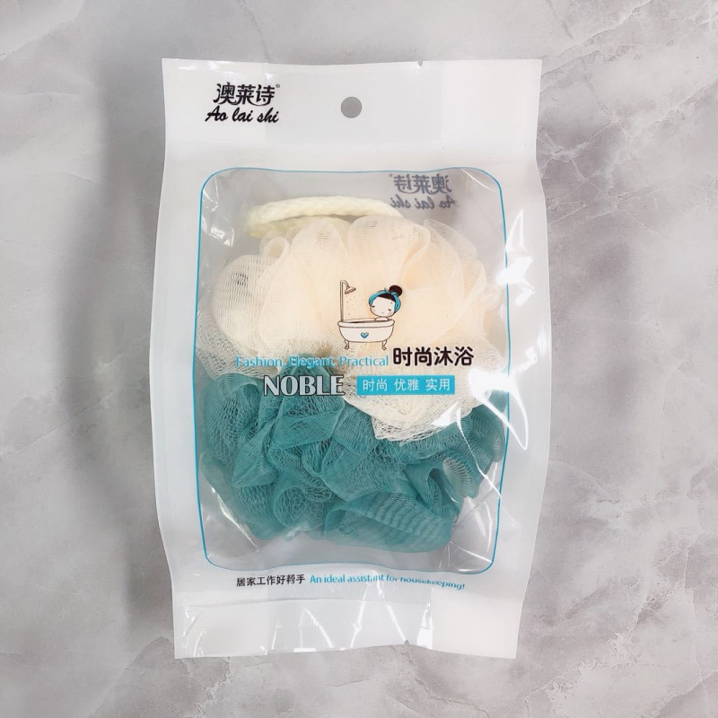 Minge de baie cu două culori pentru adulți, spumant, design colorat, 50 g