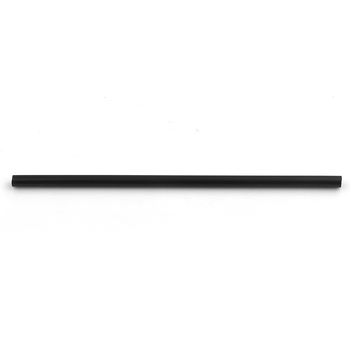 Crne ravne slamke za piće, 8 mm x 210 mm, pojedinačno pakirane u papirnatoj ambalaži, paket 100 kom.