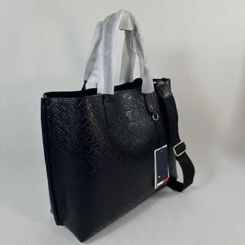 Ženska velika PU tote torba s reljefnom uzorkom, naramenica i crossbody remen, svakodnevna i svestrana, ljeto 2025