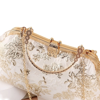 Ženska torba s kineskim vezom, s remenom za rame i crossbody