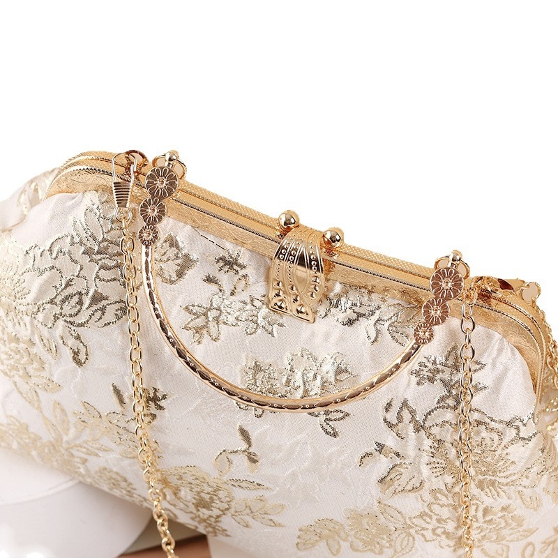 Ženska torba s kineskim vezom, s remenom za rame i crossbody