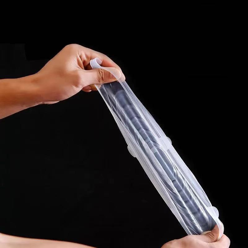 Set de 6 capace din silicon pentru păstrarea prospețimii, de calitate alimentară, rezistente la praf și stropire, capace izolate termic pentru boluri compatibile cu microunde