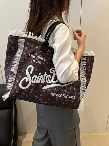 Vintage casual ženska tote torba s velikim kapacitetom, leopard uzorak, proljeće 2026