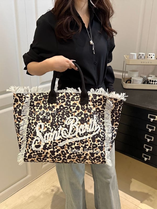 Vintage casual ženska tote torba s velikim kapacitetom, leopard uzorak, proljeće 2026