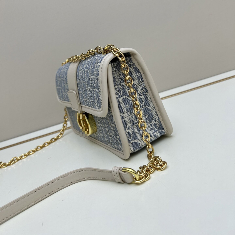 Montaigne torba s monogramom, vintage stil, lančani remen za rame, crossbody, ženska dnevna torba