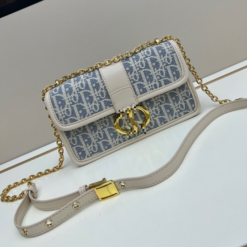 Montaigne torba s monogramom, vintage stil, lančani remen za rame, crossbody, ženska dnevna torba