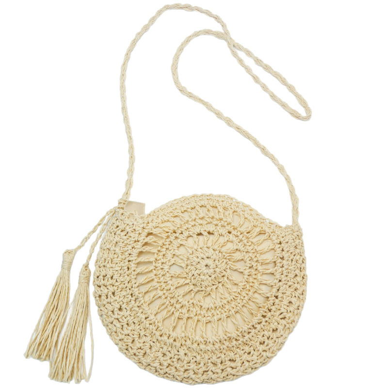 Nova višestruka slamnat torba s resicama, crossbody torba, ručno rađena ženska torba za plažu