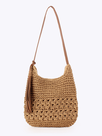 Ljetna nova retro pletena torba za plažu i fotografiranje, svakodnevna i svestrana ženska torba