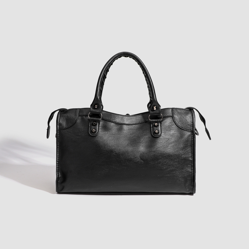 Retro torba za motocikl s rivetima, velika zapremina, PU materijal, nosi se na ramenu ili crossbody