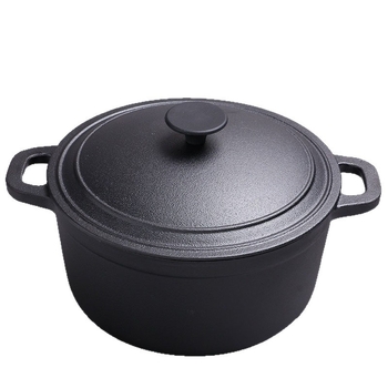 Aals oală de fontă cu capac integrat, corp mai gros și mai adânc, pentru uz casnic și comercial
