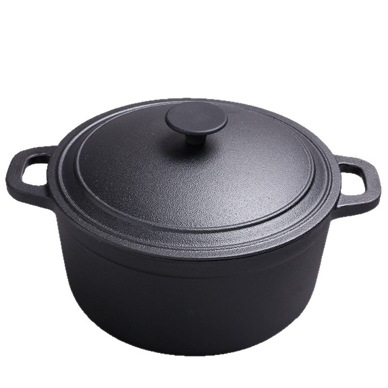 Aals oală de fontă cu capac integrat, corp mai gros și mai adânc, pentru uz casnic și comercial