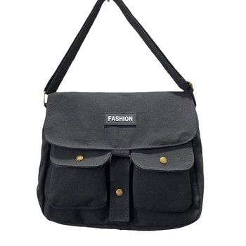 Platnena torba u korejskom stilu INS za studentice, crossbody, inspirirana Harajuku stilom, praktičan dizajn, velika kapaciteta