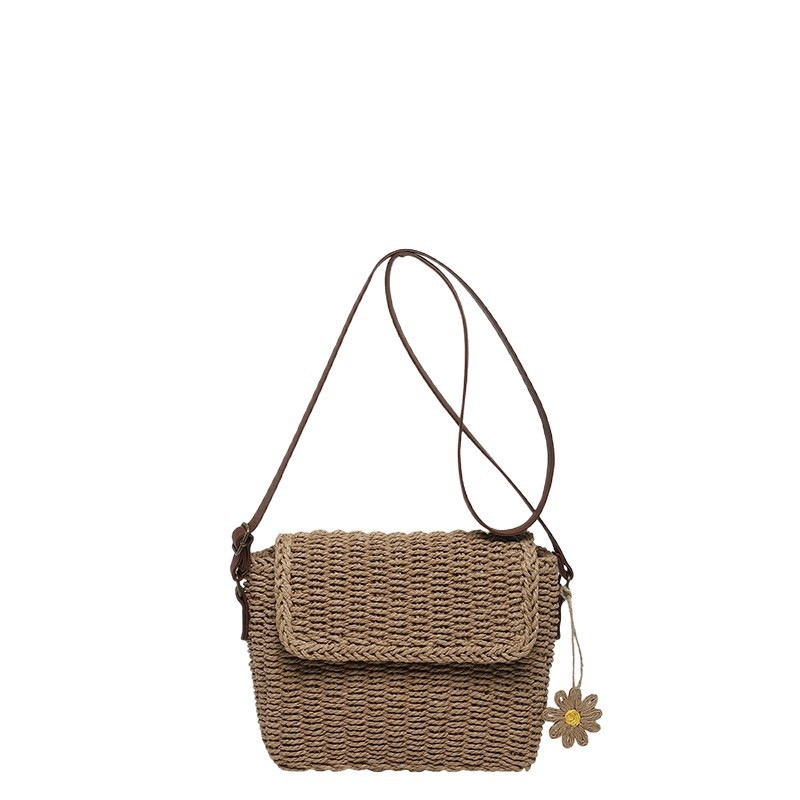 Proljetna slamnata torba za žene, svestrana crossbody torba za plažu
