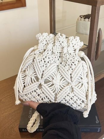 Ženska ljetna pletena torba za plažu, 2026 nova, mala casual crossbody torba preko ramena