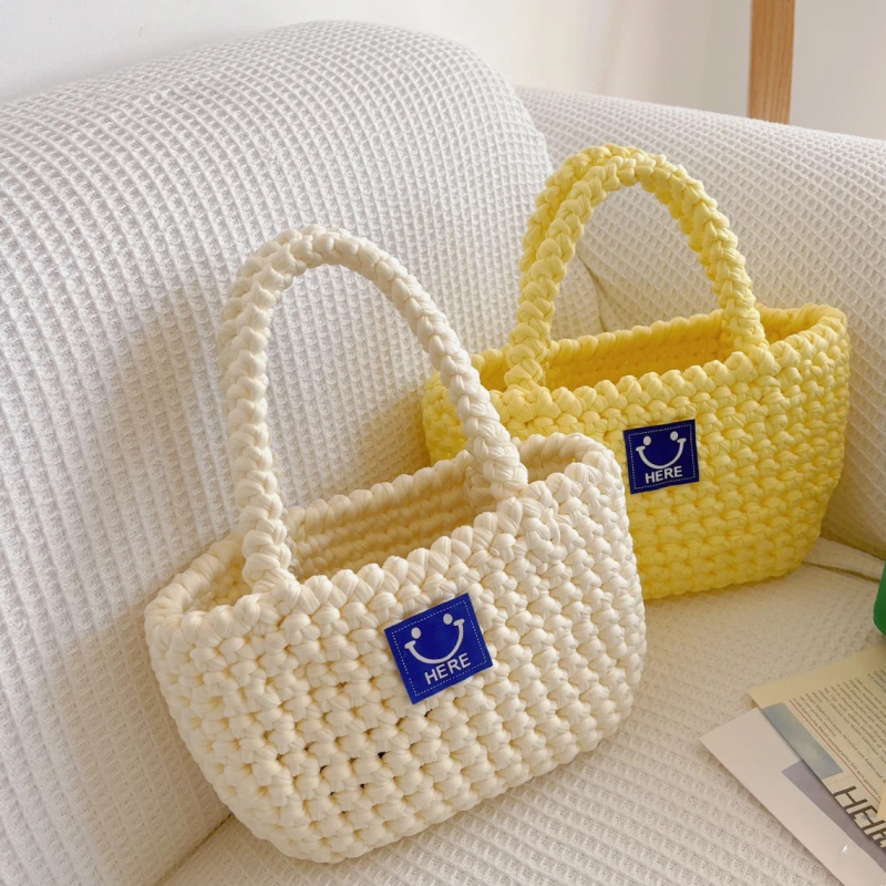 DIY komplet za ručno tkanu torbu – mini pamuk torba, ručni poklon
