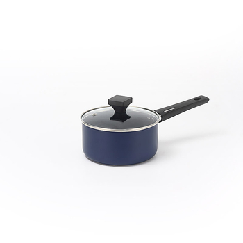 Set de 4 vase din aluminiu, oală de supă cu strat ceramic la fund și tigaie antiaderentă