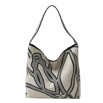 Jedinstvena dizajnerska bucket torba s totem motivom za žene, velika kapaciteta, platneni materijal, Mori stil torba za rame